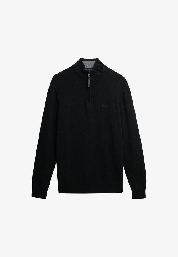 Superdry & Co HALF ZIP - Jumper - black