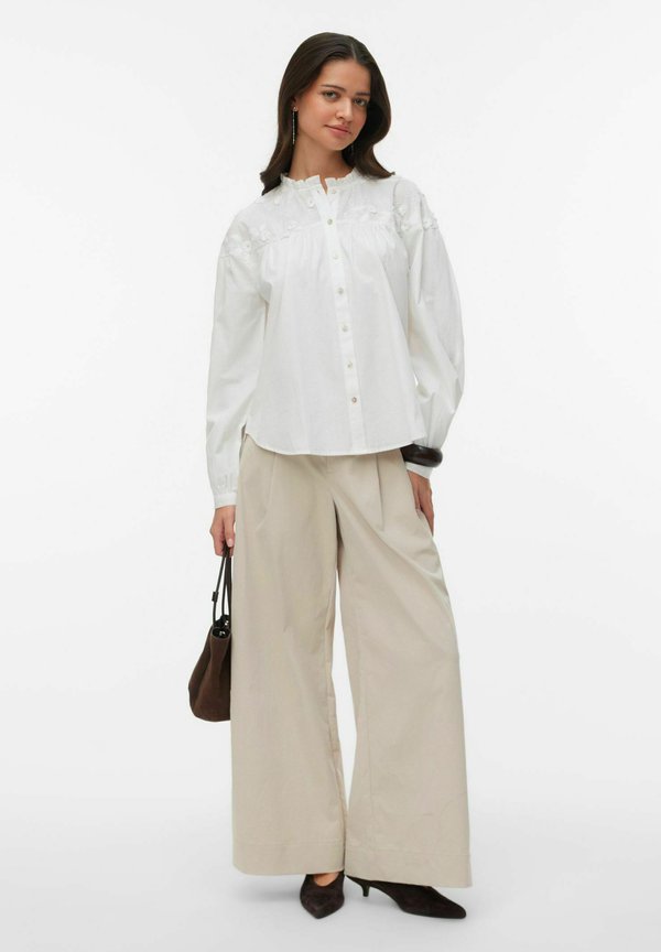 Vero Moda SHIRT VMTUESDAY SHIRT - Button-down blouse - snow white