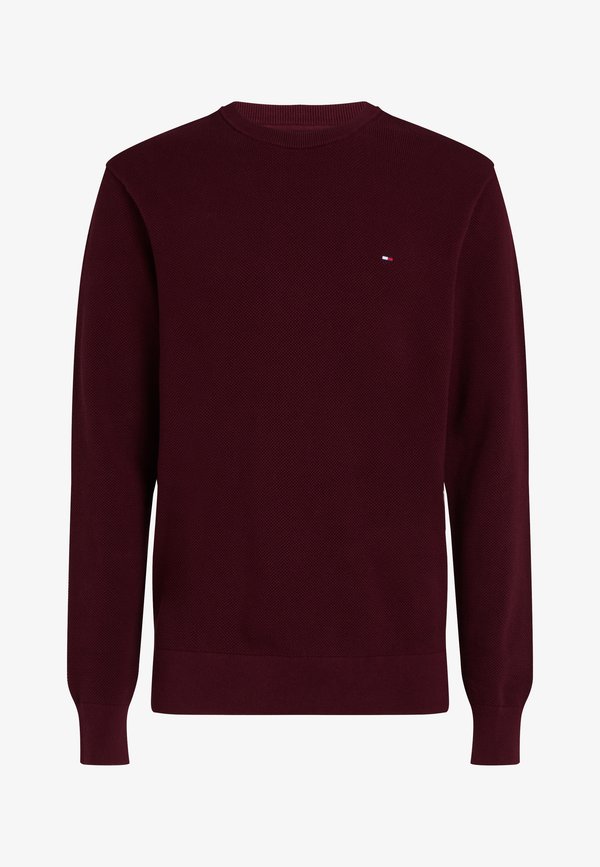 Tommy Hilfiger ESSENTIAL STRUCTURE CREW NECK - ELEVATED ESSENTIALS - Jumper - bordeaux rood