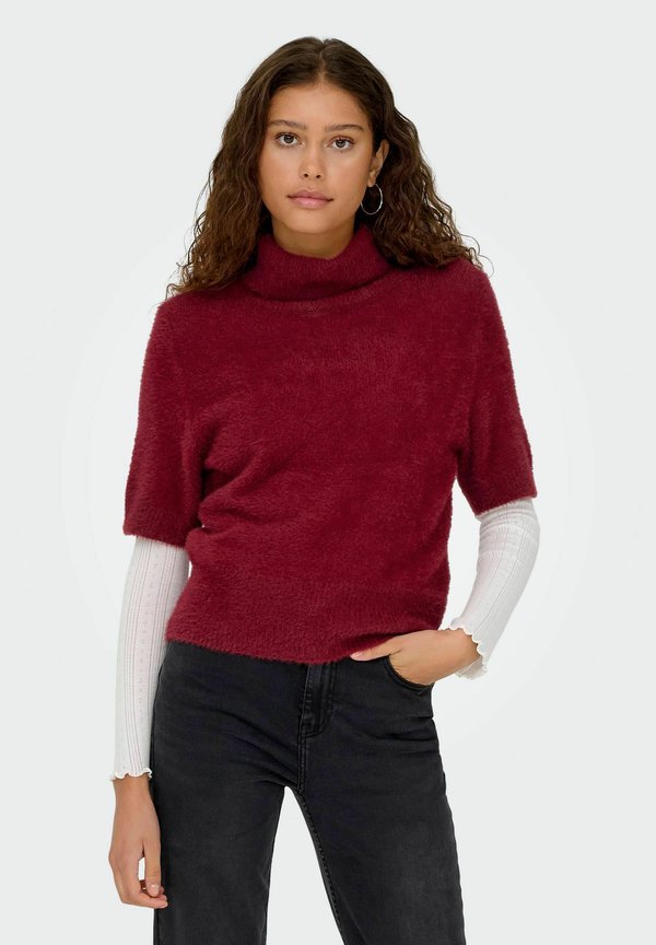 ONLY Knitted ONLPIUMO Knitted - Basic T-shirt - cabernet