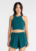 New Balance RC ELITE STORAGE CROP TANK - Top - medusa green aav