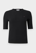 Tommy Hilfiger RIBBED SLIM HALF SLEEVE T-SHIRT