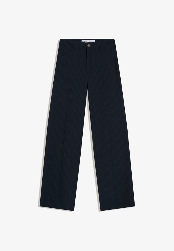 Bershka WIDE-LEG TAILORED - Trousers - blue