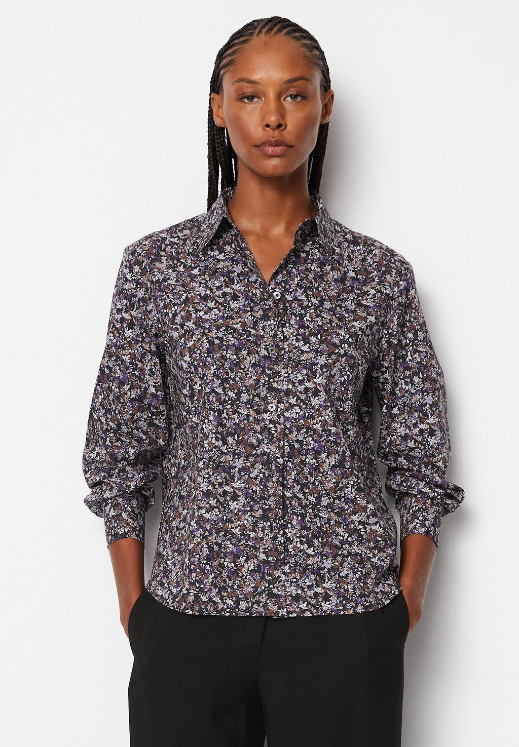Marc O'Polo SHARP SLEEVE BUTTON PLACKET PRINTED