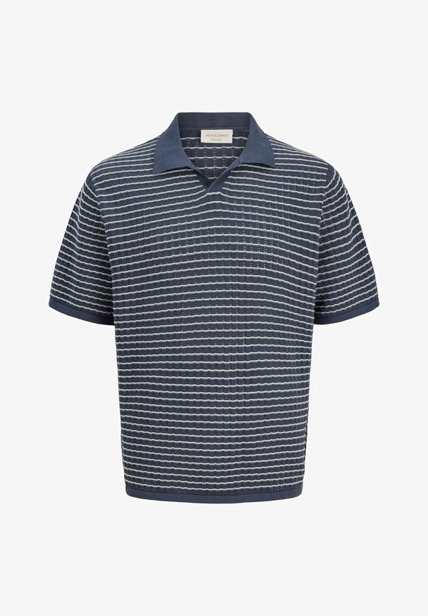 Jack & Jones Knitted Knitted - Polo shirt - odyssey gray