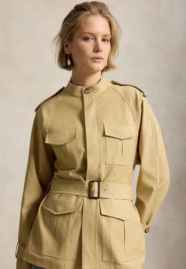 Polo Ralph Lauren BELTED HEMP-BLEND UTILITY JACKET