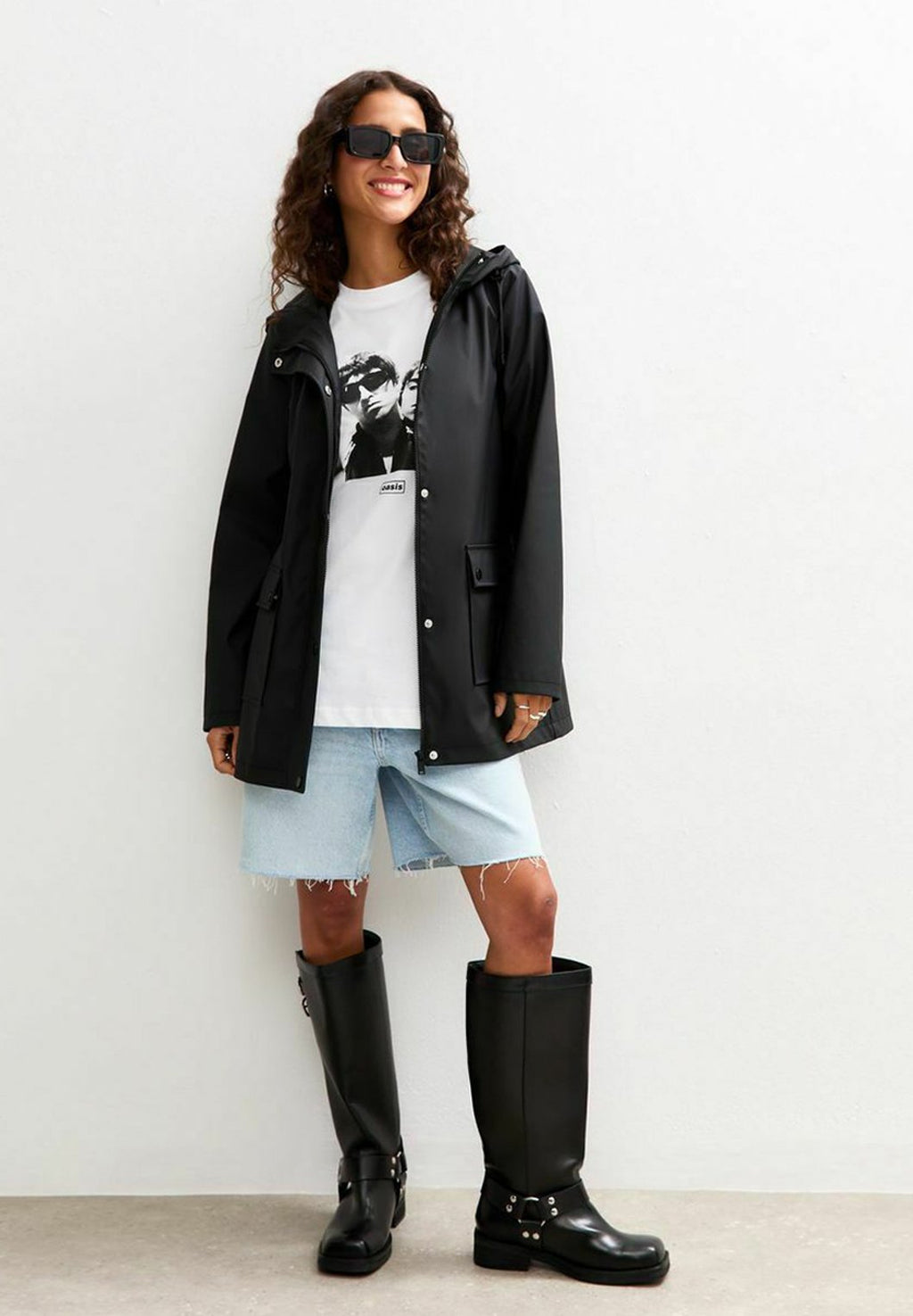 New Look WATER RESISTANT DRAWSTRING HOOD