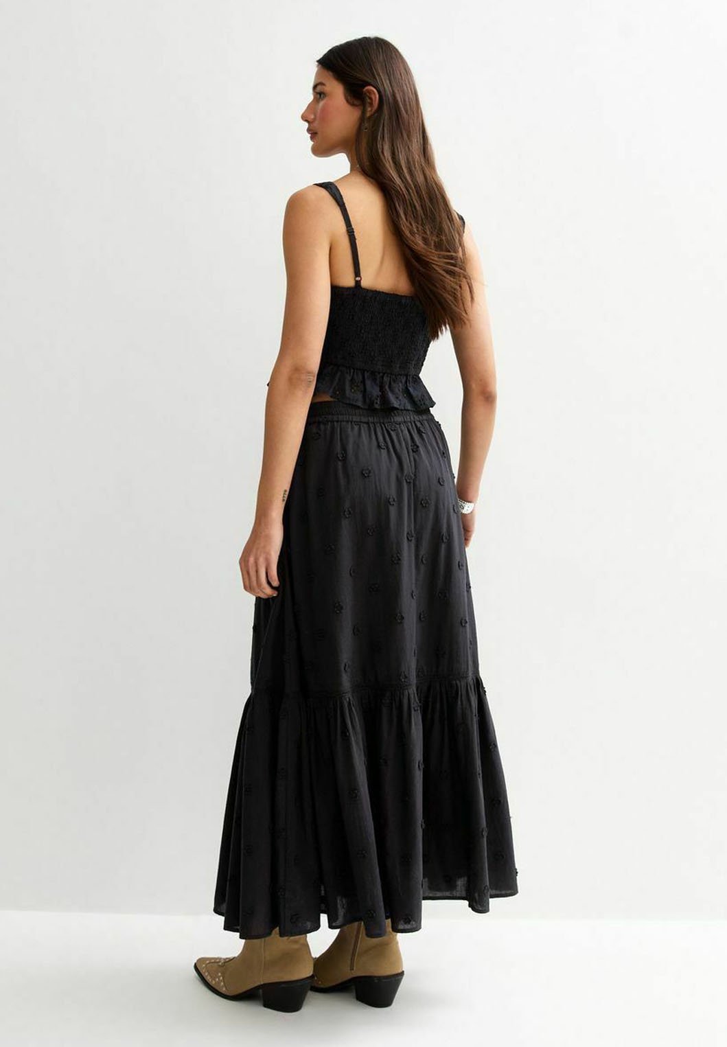 New Look FLORAL EMBROIDERED MIDI