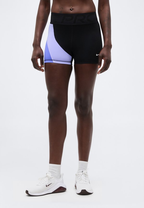 Nike Performance SCULPT - Leggings - black/light thistle/sapphire/white