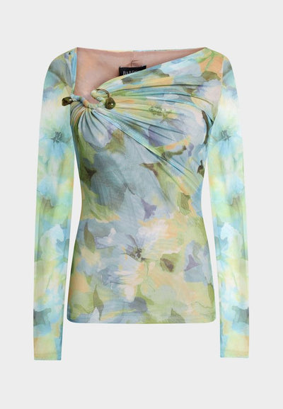 Bardot MARISOL ASYMMETRIC MESH TOP