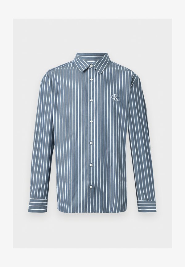 Calvin Klein Jeans STRIPE WASHED - Shirt - dark denim
