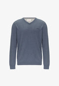 s.Oliver MIT LOGOSTICKERE - Jumper - blau