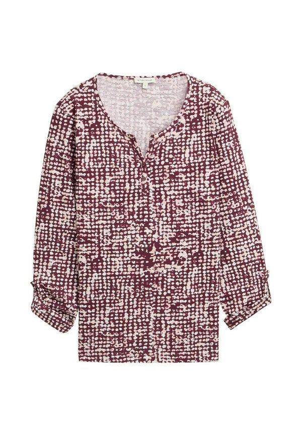 TOM TAILOR HENLEY MIT MUSTER