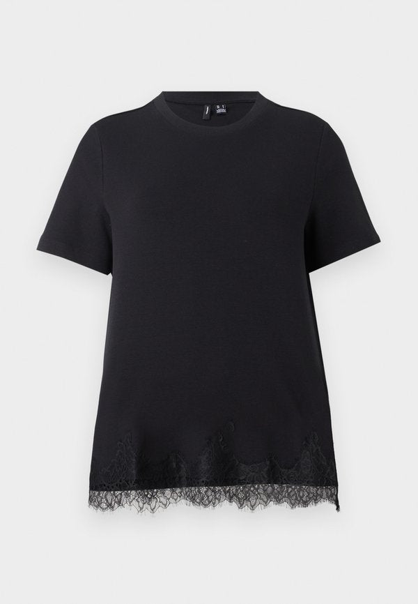 Vero Moda VMSARA METTE - Basic T-shirt - black