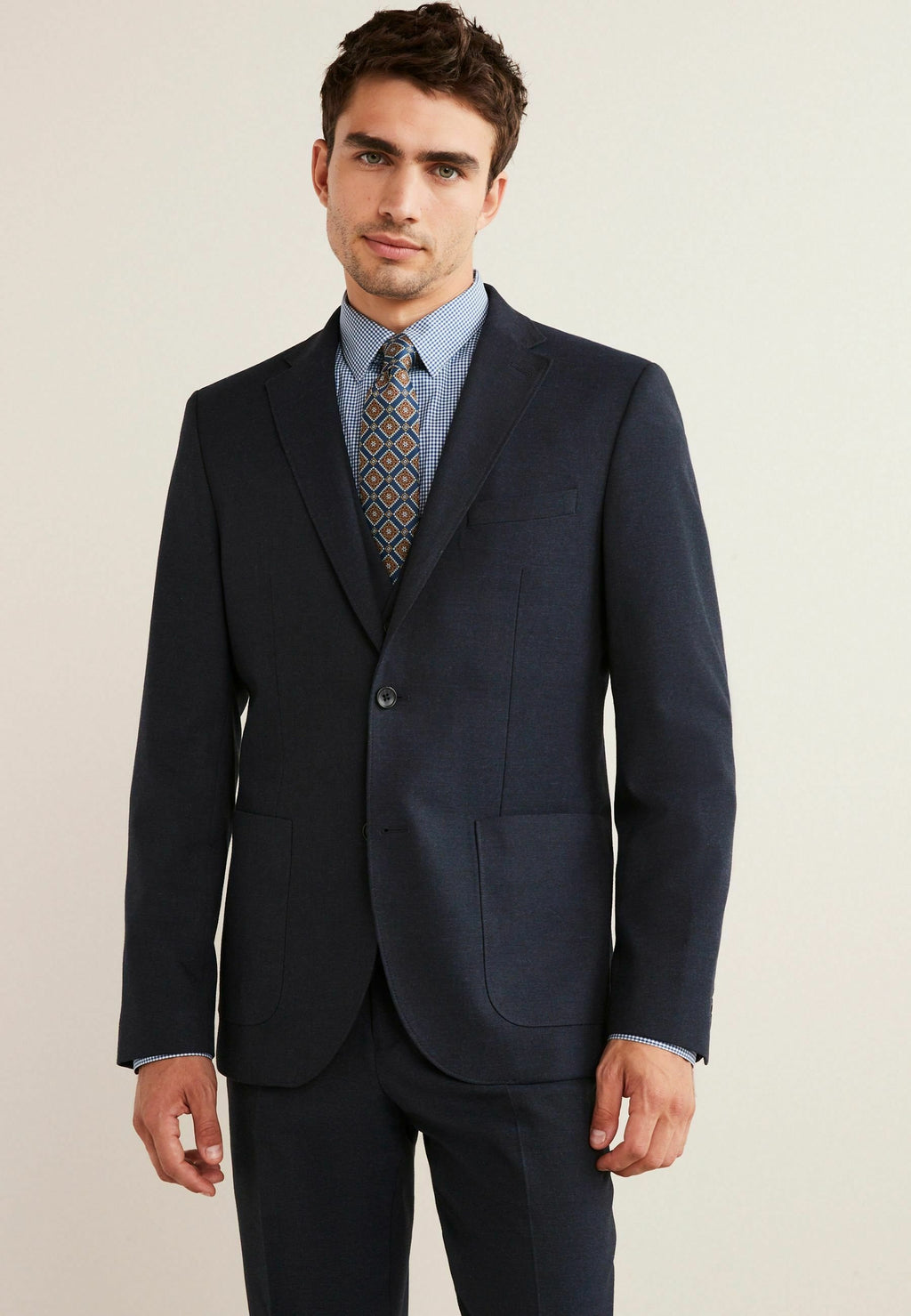 Next SKINNY FIT FLANNEL SUIT: JACKET