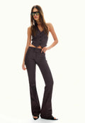 Bershka FLARED BENGALINE - TROUSERS 05112741