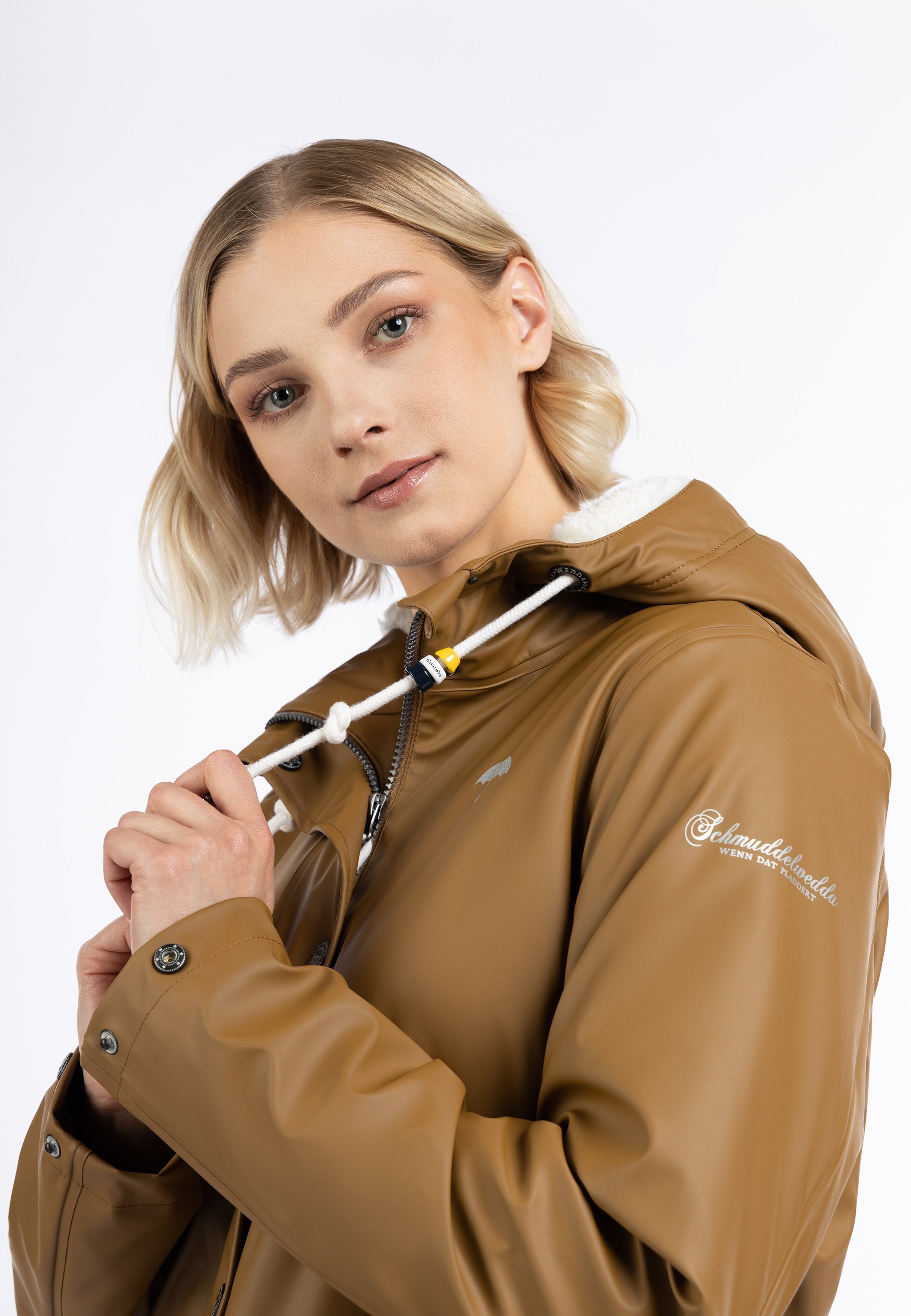 Schmuddelwedda SCHMUDDELWEDDA REGENJACKE MIT WEBPELZFUTTER IN TEDDYOPTIK KILATA