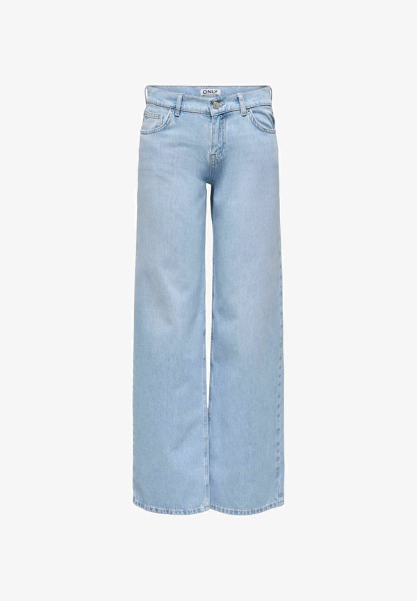 ONLY Wide-fit ONLBRENDA Low waist Straight Fit - Straight leg jeans - light blue bleached denim