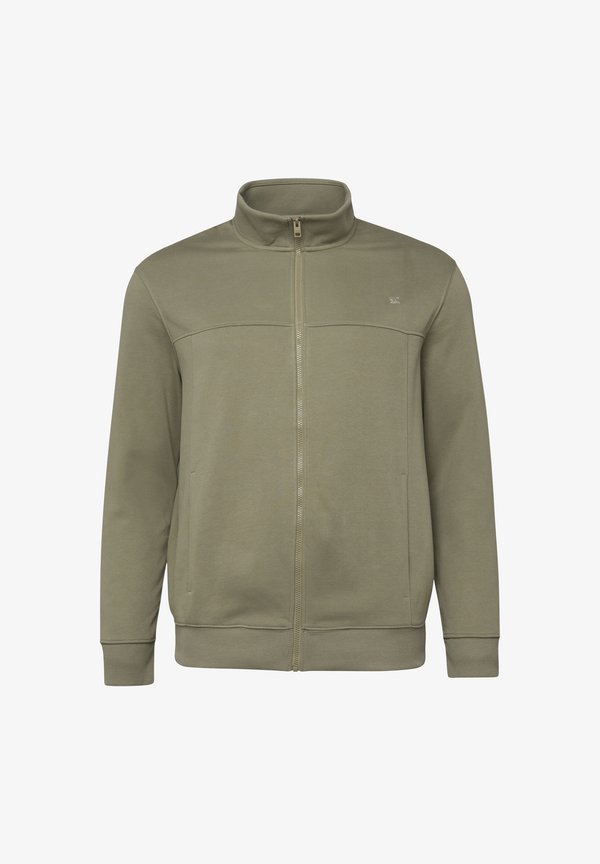 s.Oliver Zip-up sweatshirt - olivgrün