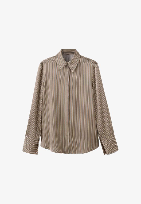 Mango Button-down blouse - brown