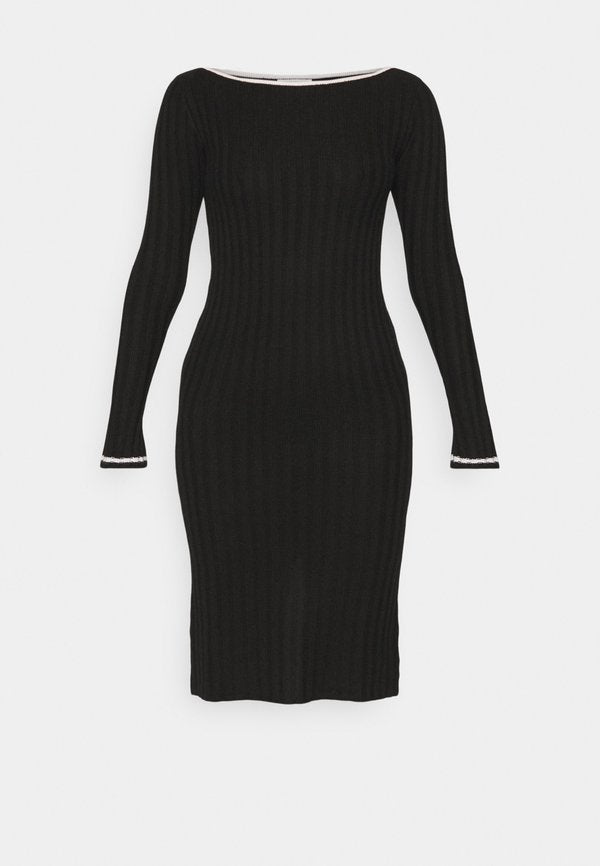 pure cashmere BOAT NECK DRESS