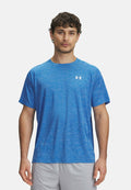 Under Armour TECH TEXTURED - Sports T-shirt - blue atlantis
