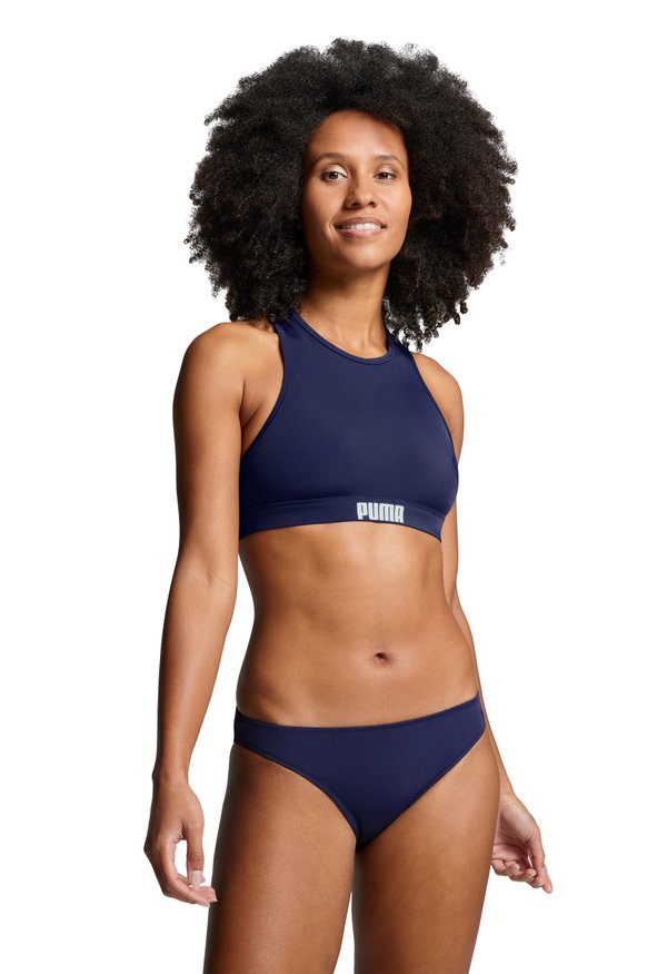 Puma SWIM WOMEN RACERBACK - Bikini top - navy
