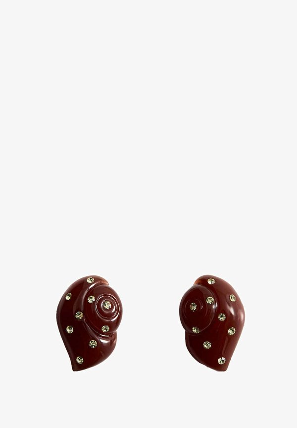 Mango ADULT - Earrings - dark brown