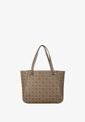 Guess CALEBRA SHOPPER - Tote bag - latte logo