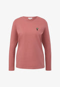 s.Oliver MIT STATEMENT - Long sleeved top - altrosa