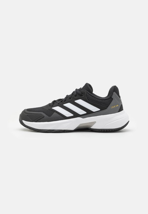 adidas Performance COURTJAM CONTROL 3 CLAY - Clay court tennis shoes - core black/cloud white/grey four