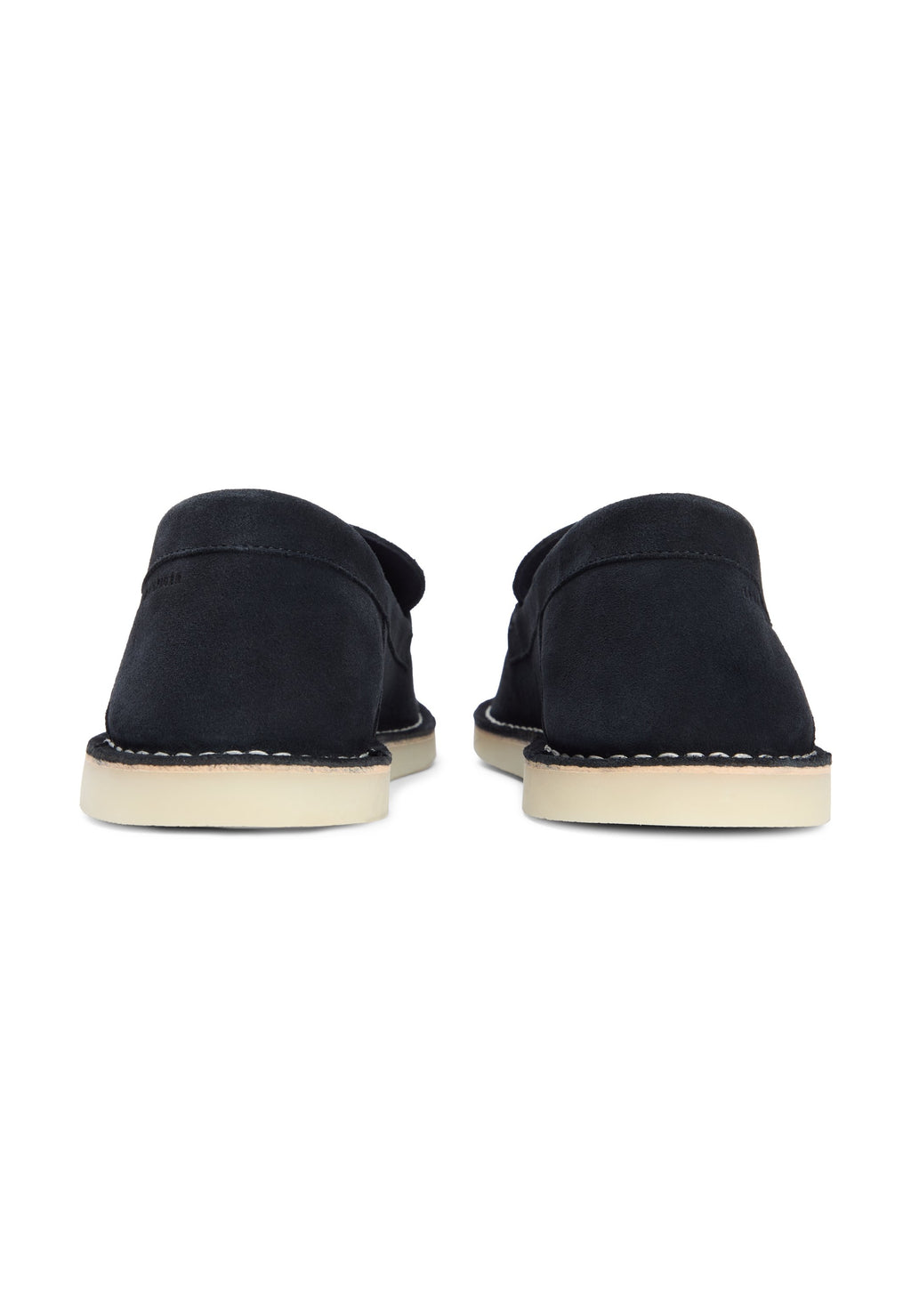 DEBOSSED LOGO TOPSTITCH SUEDE LOAFERS Media 3