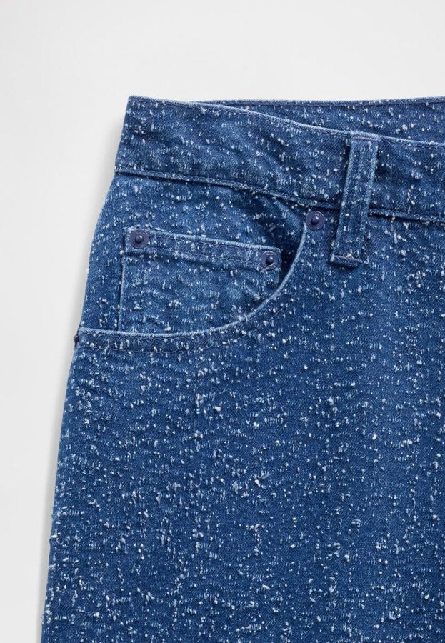 GAP GAPSTUDIO LOW RISE DENIM TWEED LOOSE JEANS