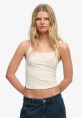 Superdry & Co ATHLETICS ESSENTIALS CAMI  - Top - desert bone off white