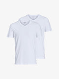 Jack & Jones JACBASIC V-NECK TEE 2 PACK  - Undershirt - white