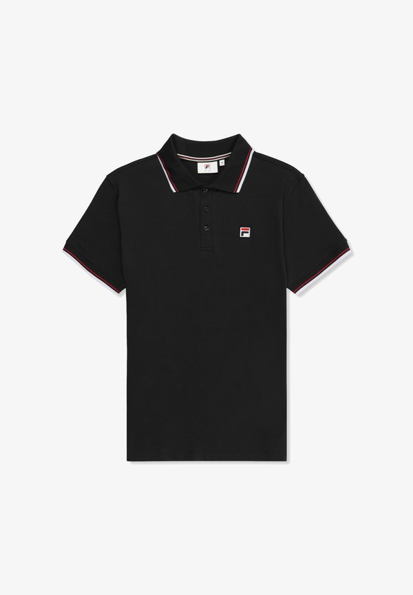 Fila BIELLA REGULAR TIPPED - Polo shirt - black