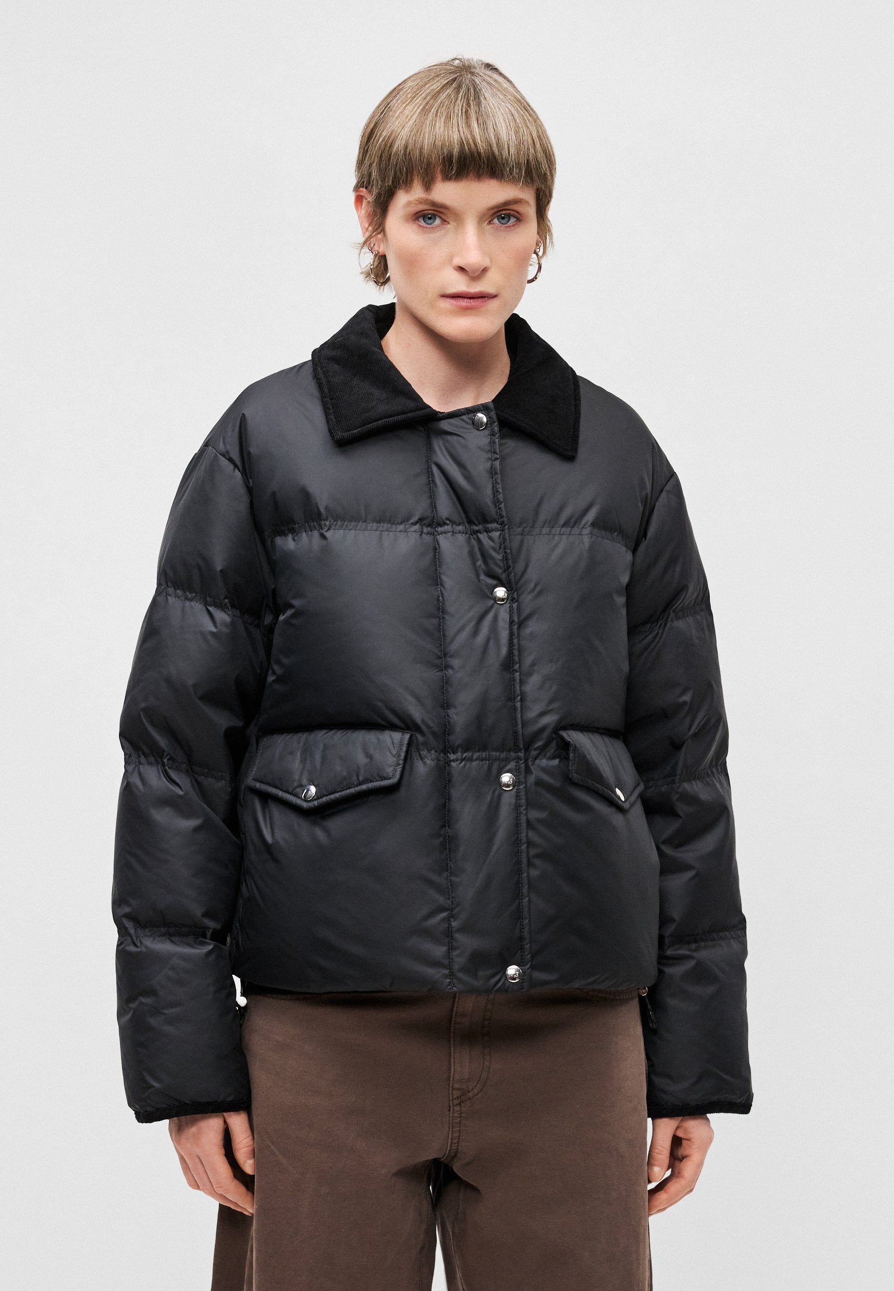 Marc O'Polo JACKET CONTRAST COLLAR FLAP POCKETS