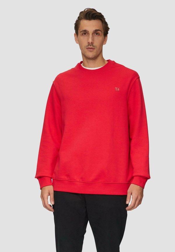 s.Oliver AUS MIT LOGO-DETAIL - Sweatshirt - himbeere