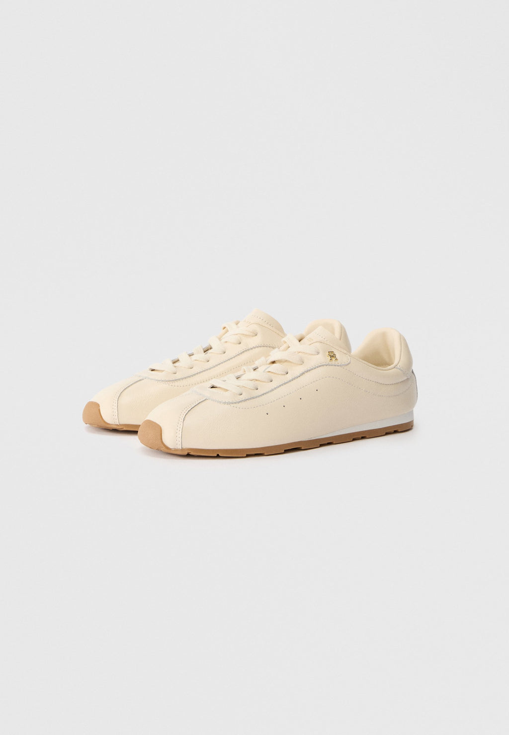 TH MONOGRAM LOW PROFILE LEATHER TRAINERS Media 2