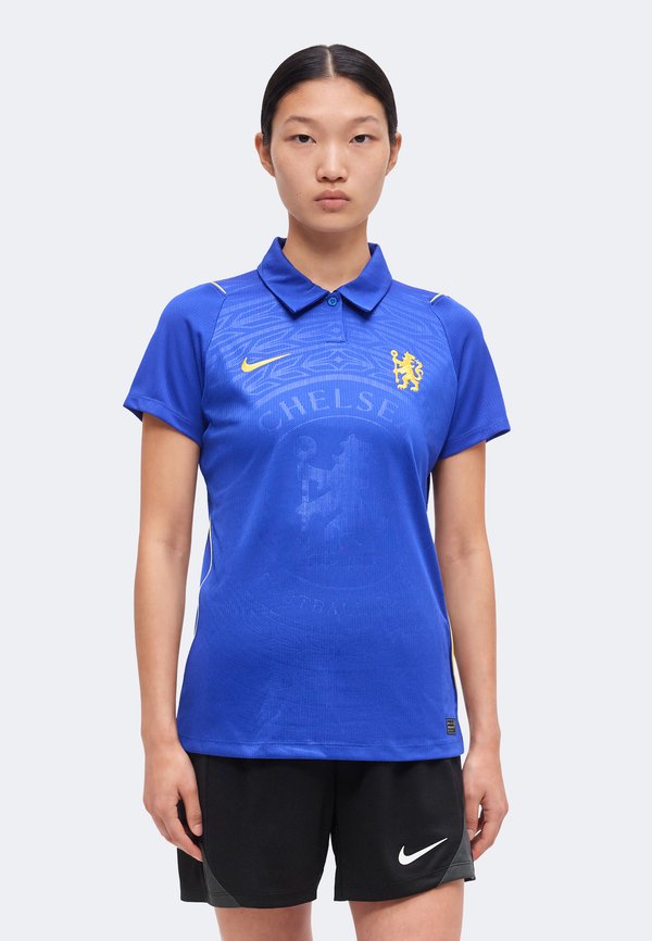 Nike Performance CFC W NK DF JSY SS STAD HM - Club wear - bright blue/midwest gold/(midwest gold) (full sponsor)