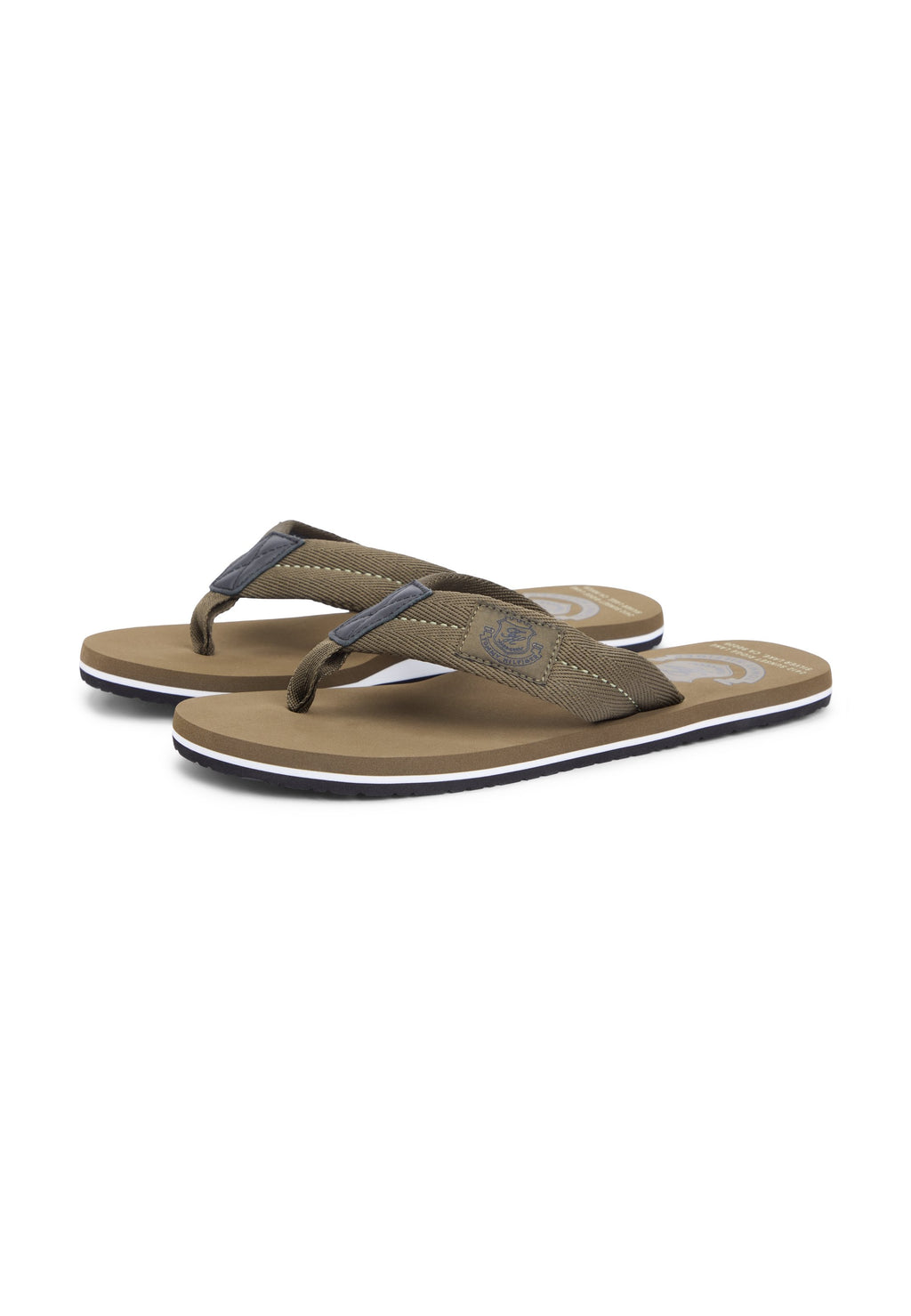 CREST PATCH WEBBING STRAP FLIP-FLOPS Media 2