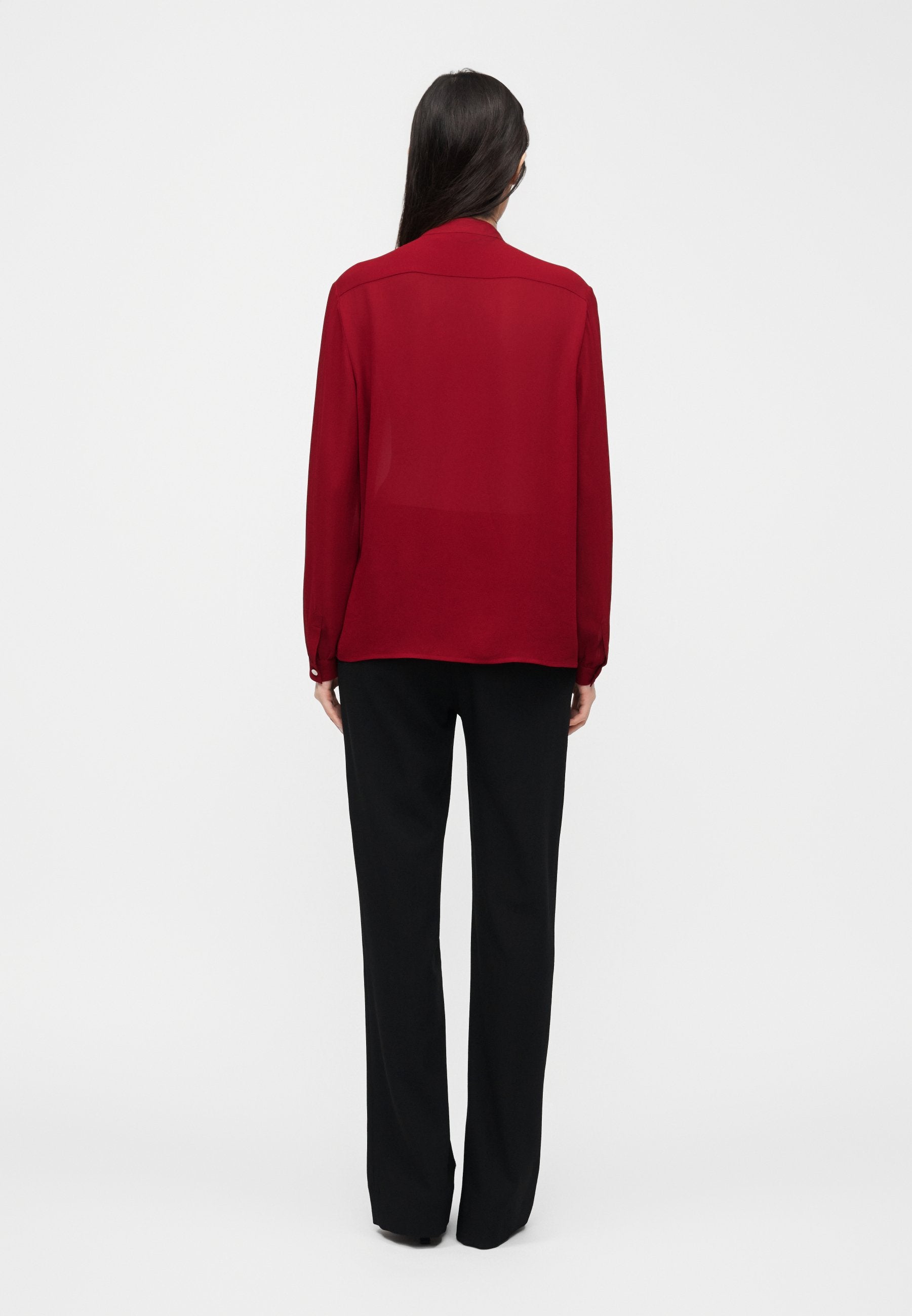 Tory Burch GEORGETTE BOW BLOUSE