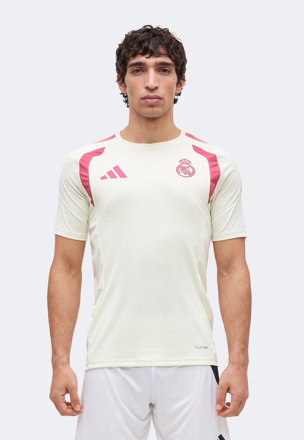 adidas Performance REAL MADRID 26/27 TIRO26 COMPETITION TRAINING - Sports T-shirt - ivory/wild pink
