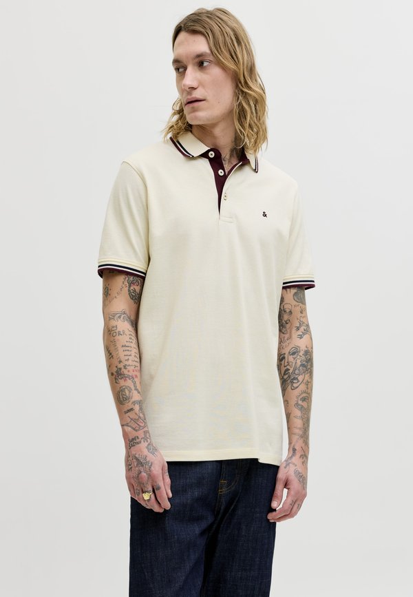 Jack & Jones JJEPAULOS POLO SS NOOS - Polo shirt - antique white