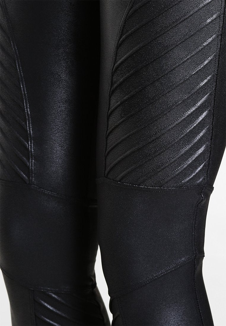 Spanx FAUX LEATHER MOTO LEGGINGS