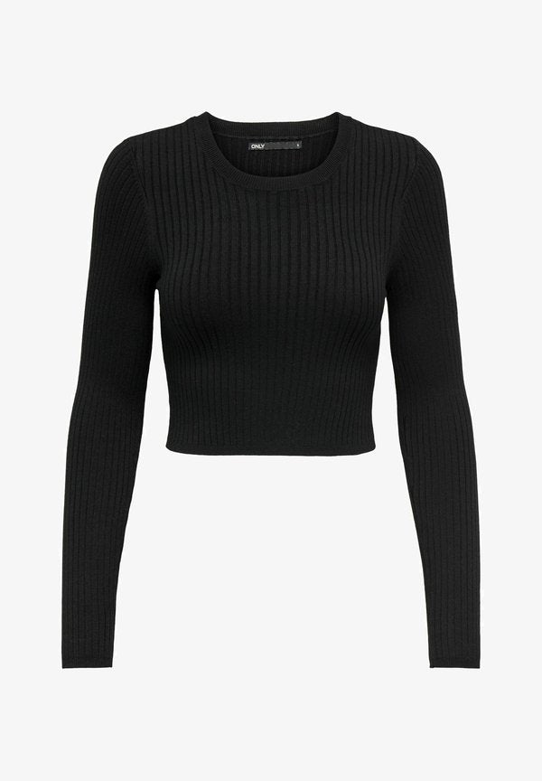 ONLY Knitted ONLKAROL Knitted - Long sleeved top - black