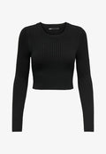 ONLY Knitted ONLKAROL Knitted - Long sleeved top - black