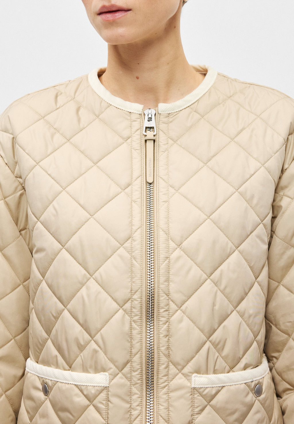 Marc O'Polo JACKET QUILTED, COLLARLESS PATCHED POCKETS
