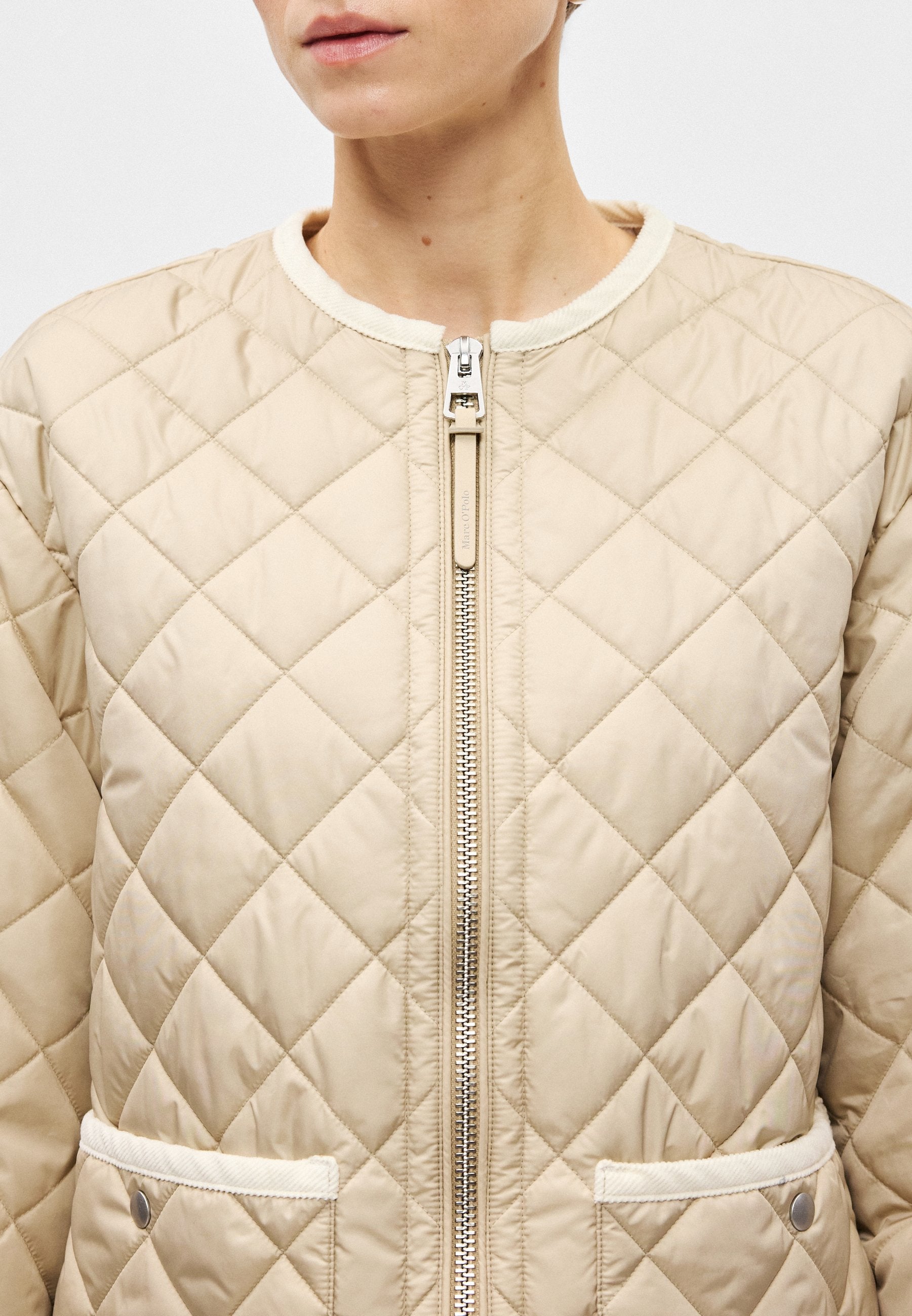 Marc O'Polo JACKET QUILTED, COLLARLESS PATCHED POCKETS