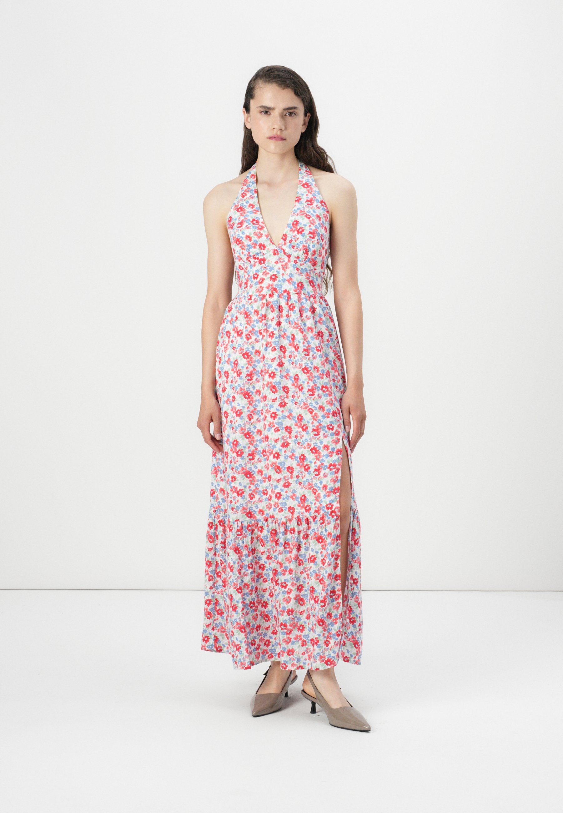 Hollister Co. HALTER MAXI DRESS